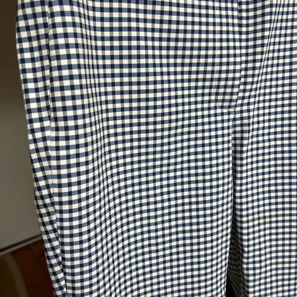 Theory Gingham Blue Checkered Pants, Size 2 - Barely Worn - Picture 3 of 3